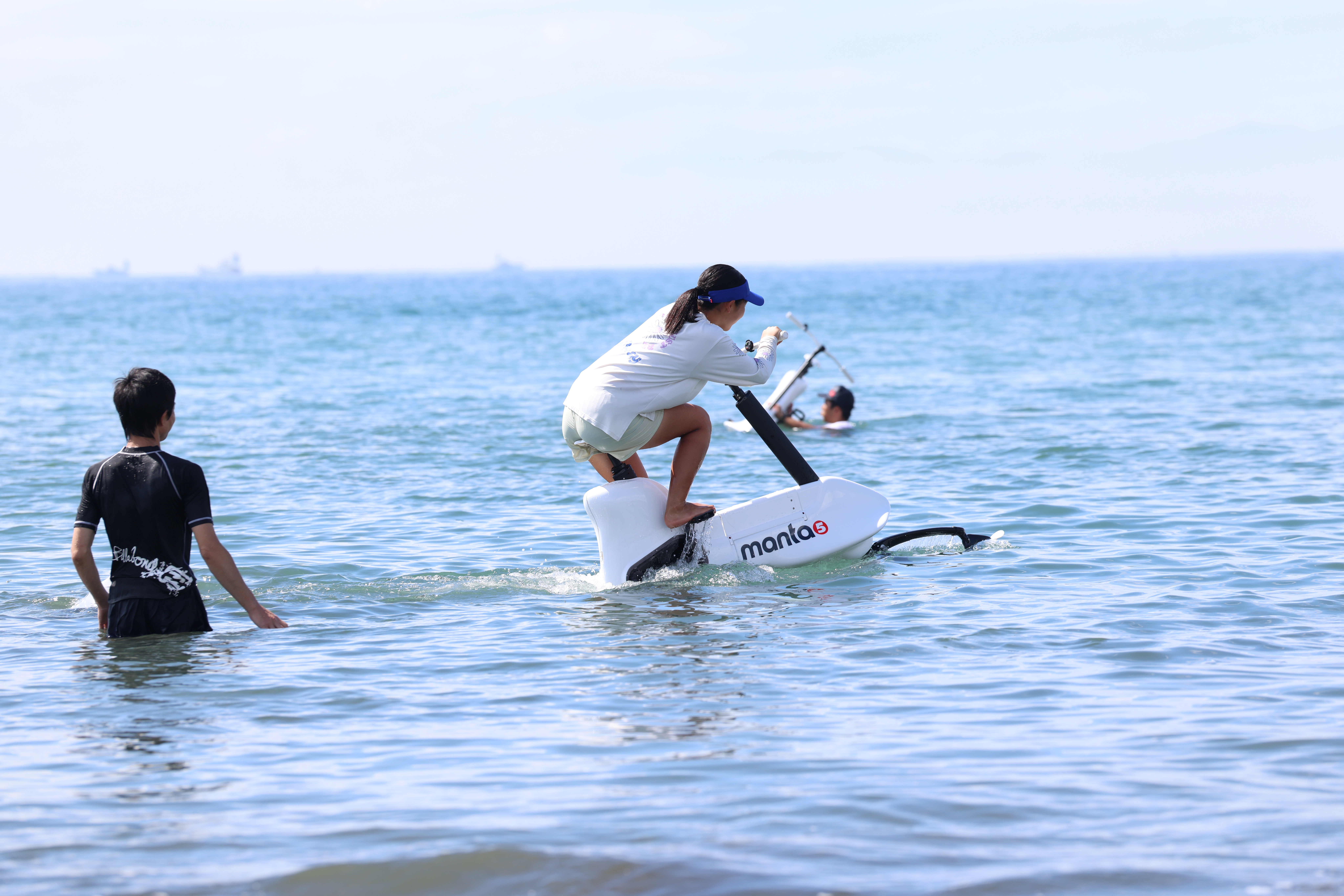 試乗体験中のManta5